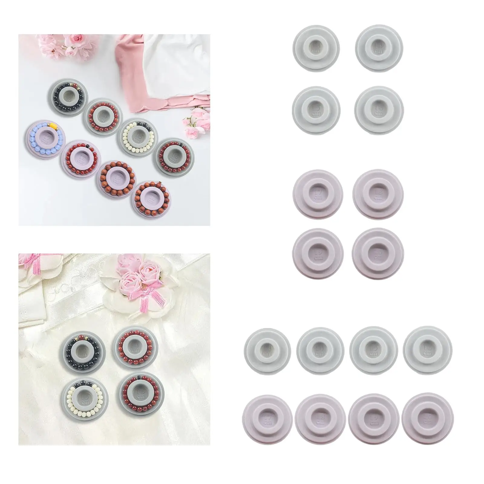 Bead Design Board Jewelry Organizer Tray Flocked Surface for Bracelet Necklace Making Craft Supplies