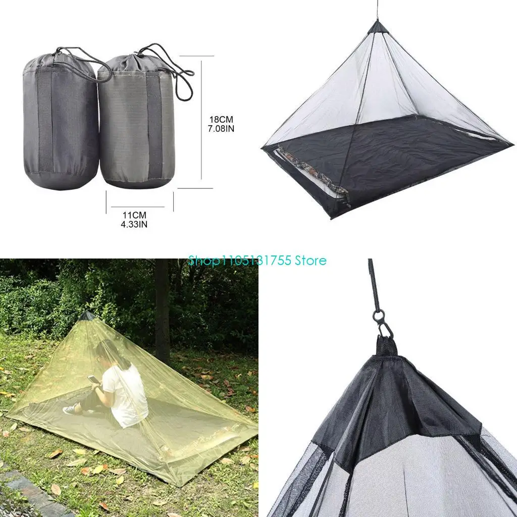 K0EF-tienda para dormir ligera para exteriores, red ultraligera plegable, red de malla duradera para hamaca, bolsa para Bivy y cámara ligera