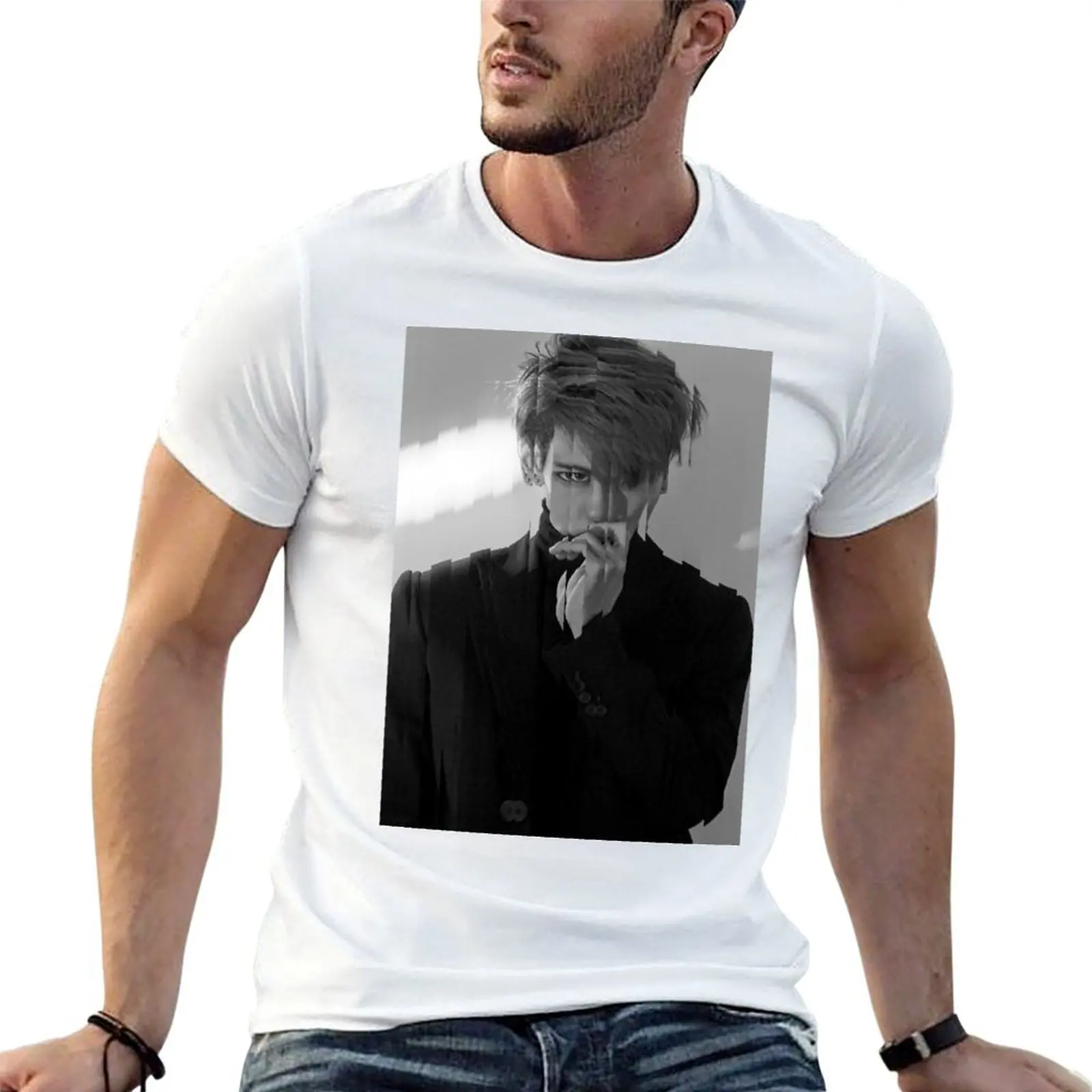 

SHINee JONGHYUN BASE T-Shirt t shirts for man cotton funny man graphic t shirt mens graphic t shirts T-shirt