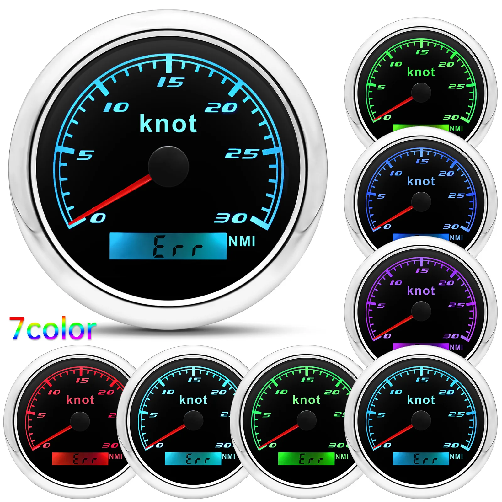 

30Knots GPS Speedometer Odometer with GPS Sensors 60Knots Digital Car Speed meter GPS Odometer for Marine Yacht Boat Vessel