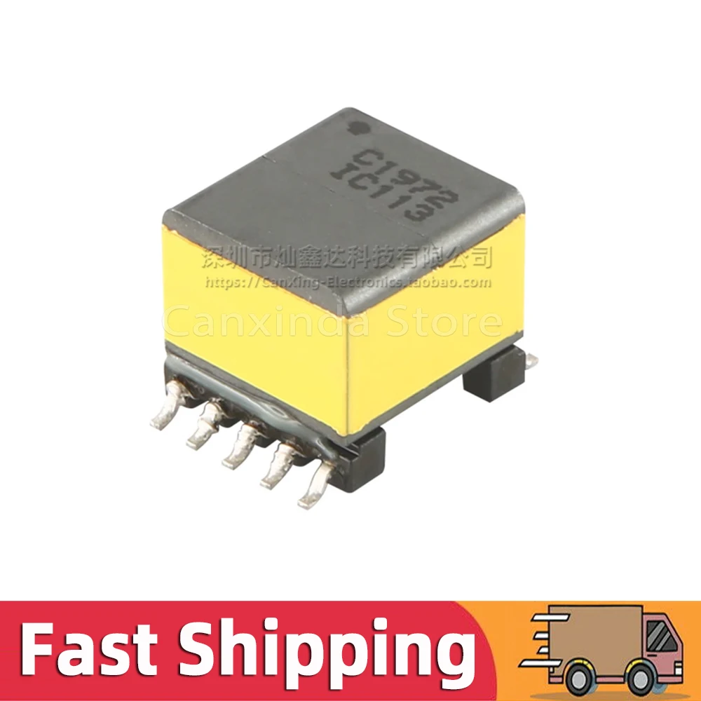 2pcs C1972 EP13 30KHZ-1.1MHZ High Frequency Pulsing Transformer 5mH Turns Ratio 1:1 Isolated ADSL Line Coupling Transformer