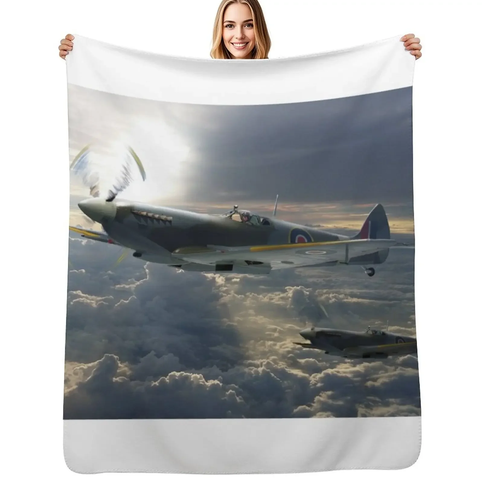 

Spitfire Throw Blanket Moving Thins cosplay anime Sofas Blanket