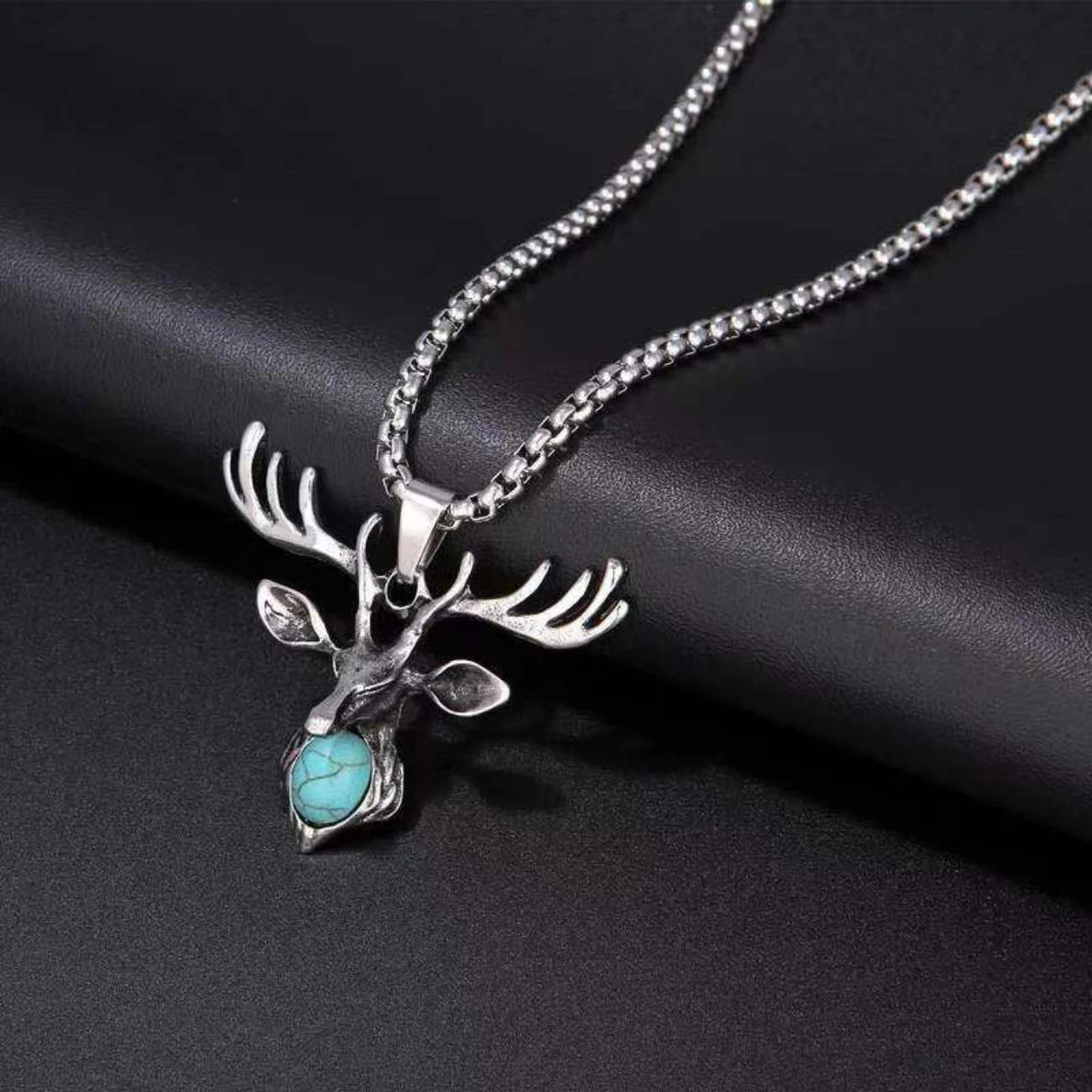 Personalized Deer Pendant Necklace, Male and Female Student Accessories, Couple, Student Sweater Chain, Birthday Gift