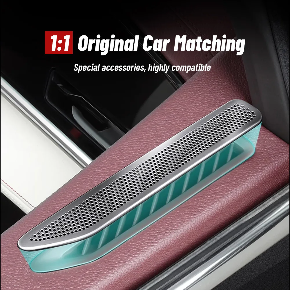 For Renault Grand Koleos 2024 Auto Door Air Outlet Cover Conditioner Duct Outlet Exhaust Dustproof Stainless Steel Accessories