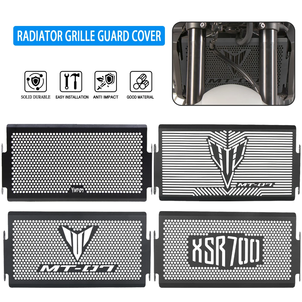 

MT-07 mt07 2014-2024 Motorcycle Radiator Guard Grille Grill Cooler Cooling Cover Protection FZ-07 For Yamaha XSR700 2016-2025