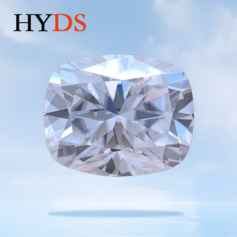 Moissanite Stone Highest Grade Super White D Color VVS1 Rectangle Cushion Shape Charms Jewelry Making Materials GRA Certificate