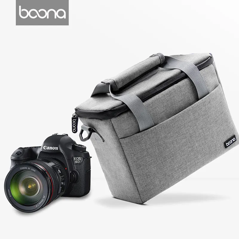 BOONA Camera Shoulder Bag for DSLR SLR Mirrorless Cameras Carrying Shoulder Camera Bag Crossbody Camera Bag for Photographer