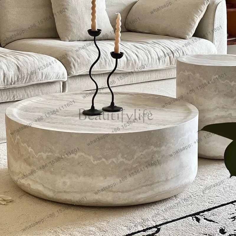 Factory Direct Sale Minimalist Clear Coffee Table Nordic Round Modern Decoration Aesthetic Side Table Simple Designer Mesa Auxil