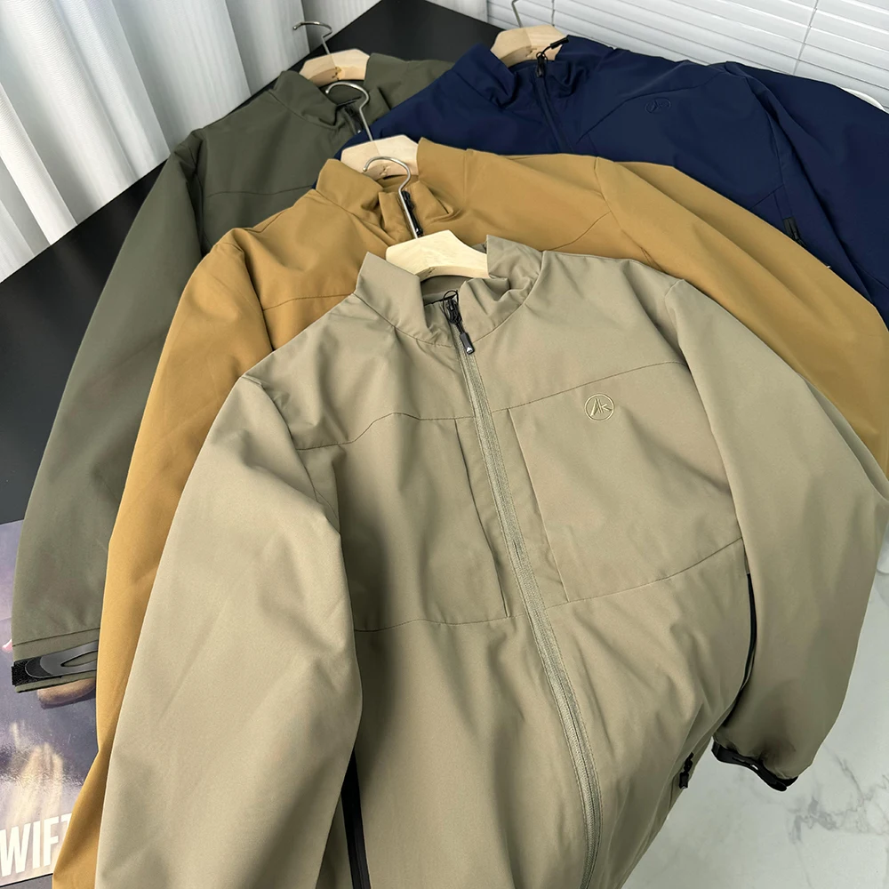 

Водонепроницаемая, дышащая, износостойкая мужская осенняя ветрозащитная, водонепроницаемая, универсальная тактическая куртка с воротником-стойкой 93