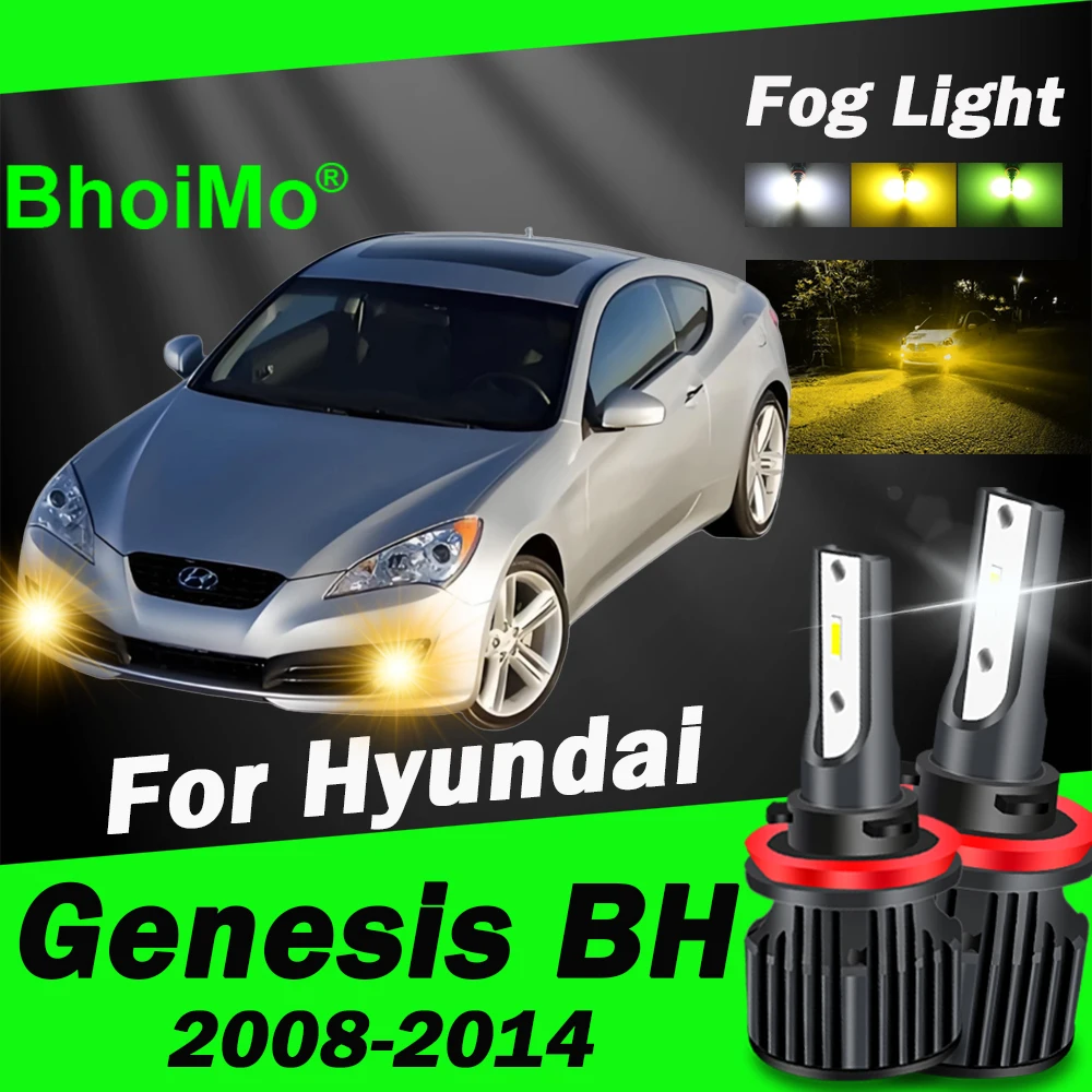 

Передняя противотуманная фара BhoiMo для Hyundai Genesis BH, светодиодная лампа 2008, 2014, 2009, 2010, 2011, 2012, 2013