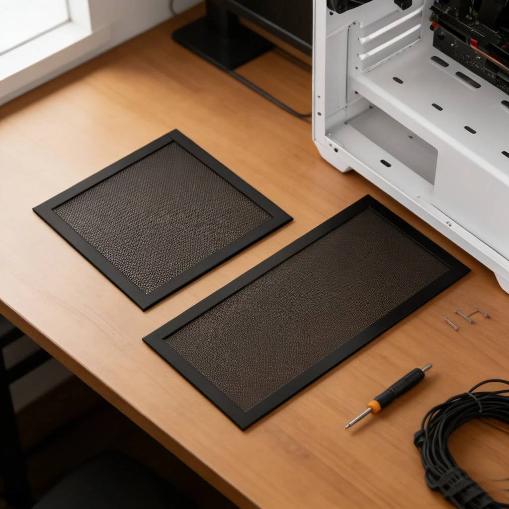 

Магнитный пылефильтр для вентилятора ПК 12x12см 12x24см, сетчатая сетка из ПВХ, пылезащитный чехол для компьютерного кулер-корпуса, защитная пленка от пыли