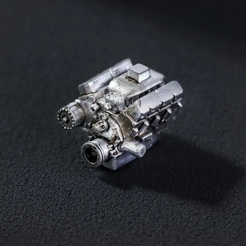 TH 1:64Miniature Simulated Engine Micro Garage Scene Model Sand Table Ornament Model Collection Gifts