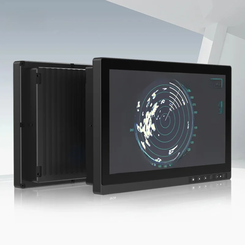 البحرية 13.3 بوصة P133WUGA-A 1000 Nits في الهواء الطلق Lcd شاشة تعمل باللمس عرض IP65 مقاوم للماء AG الزجاج ملزمة شاشة تعمل باللمس رصد