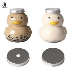 350/500/700ML Kawaii Duck Kettle Water Cup Summer Large Capacity Plastic Straw Drinking Bottle Cute Children Water Bottle