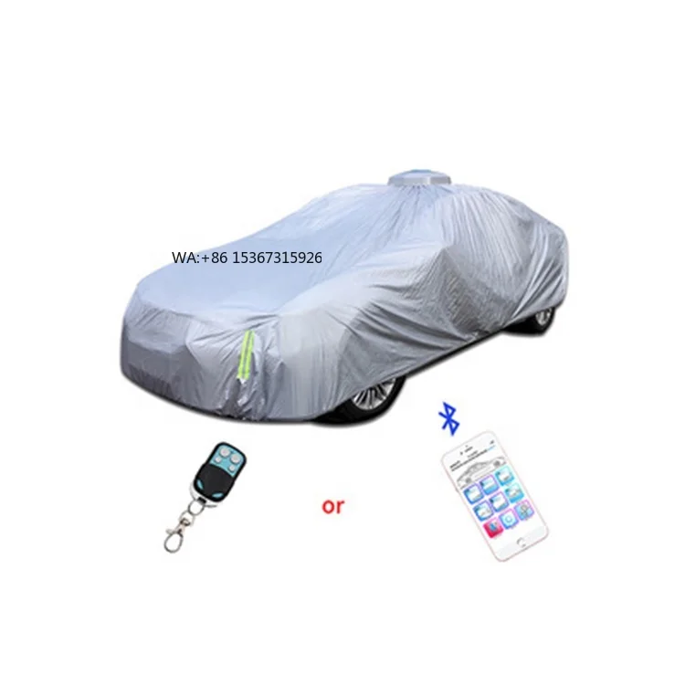 

High Quality Polyester Full Body Car Cover Waterproof and Anti-UV with Remote Control Automatic Protection