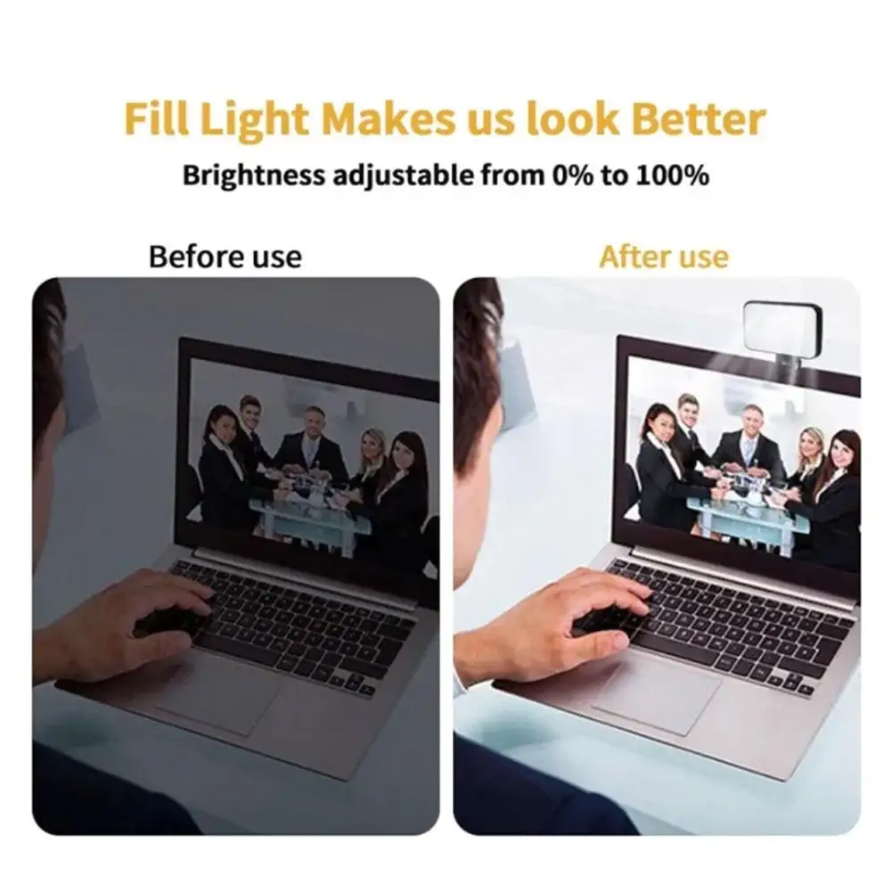 Selfie Light Clip-on LED Light For Phone Laptop Tablet Computer Phone Light For Selfie Video Conference Photography Makeup