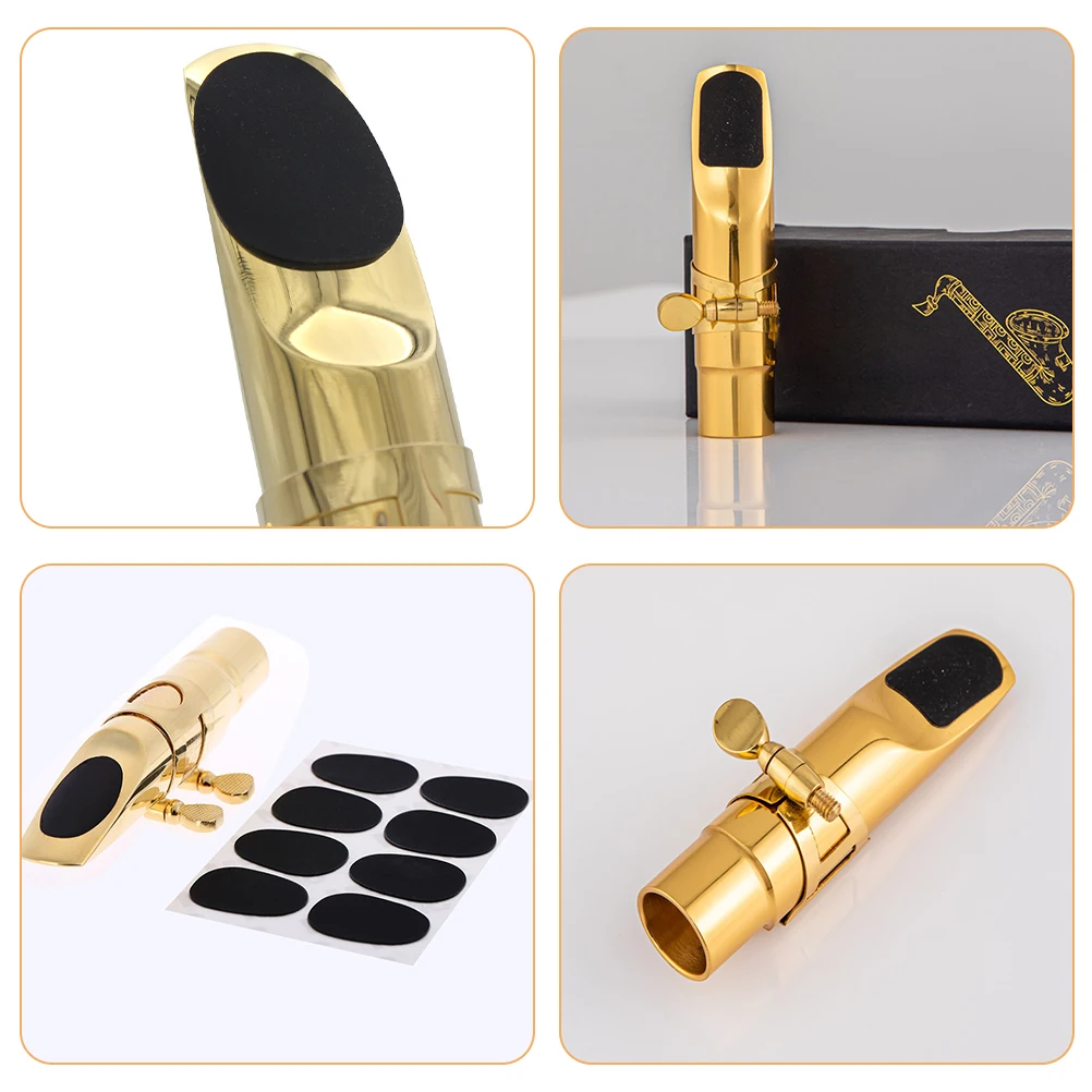 

6 Sheets Saxophone Tooth Pad Alto Mouthpiece Pads Protective Environmentally Friendly Silicone Clarinet Cork