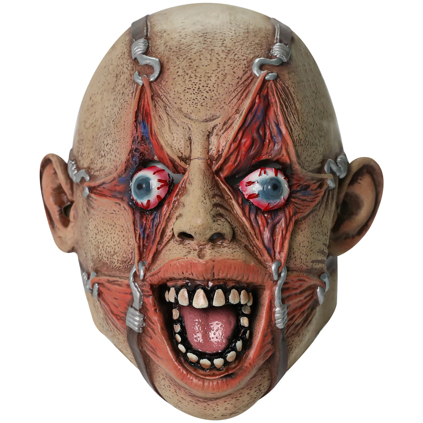 

Halloween skull mask, vampire latex headgear, scary ghost face prank mask, frightening props, ghost face mask, horror