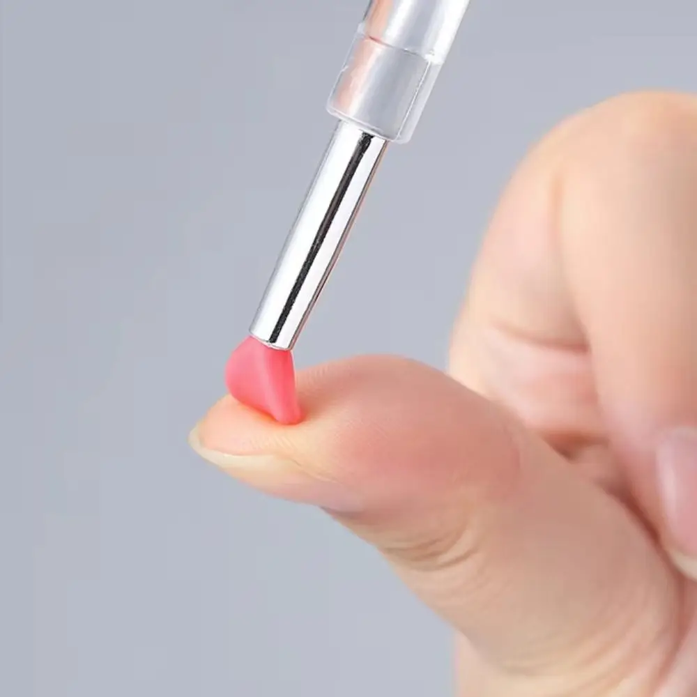 10 قطعة فرشاة فنية للأظافر من السيليكون الشفاف قابلة لإعادة الاستخدام من السيليكون الناعم أداة توزيع الأظافر متعددة الوظائف #5