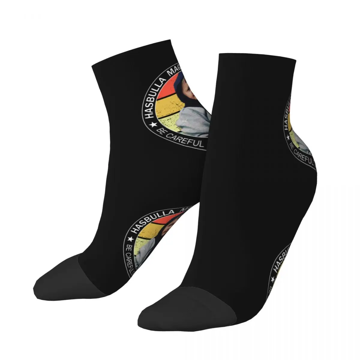 Hasbulla Magomedov Team Quotes Men Women Crew Socks Unisex Cool 3D Print Dress Socks