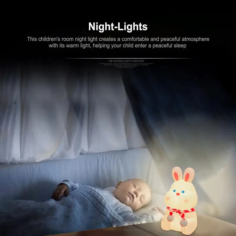 

Night Lights For Kids Girls Night Light Silicone Nursery Rabbit Lamp Night Light Lamp Rabbit Lamp Silicone Nursery Night Light