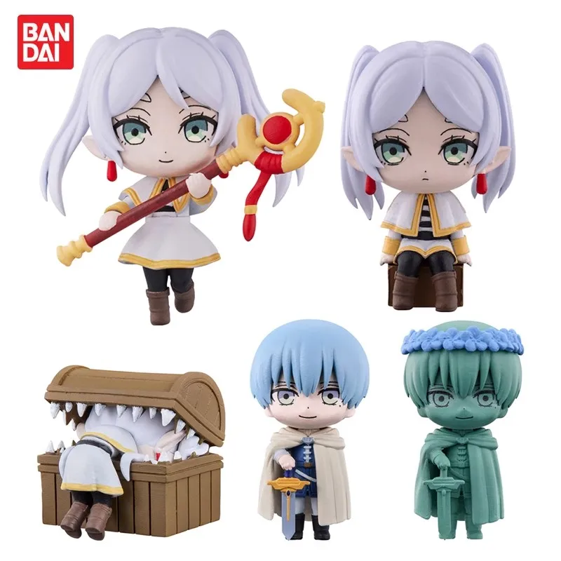 بانداي الأصلي 5 قطعة غاشابون فريرين كابسيليفجيبوكولليكون ألعاب للأطفال هدية تحصيل نموذج الحلي #1