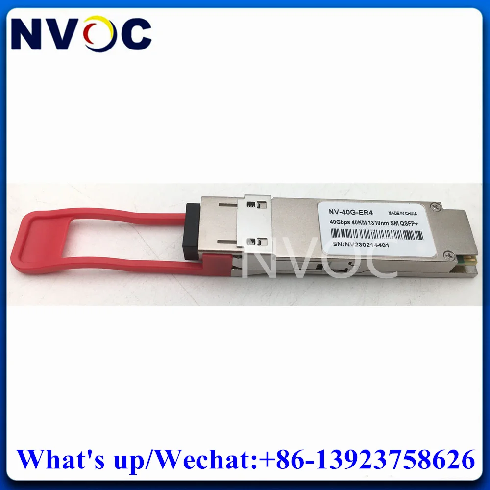 QSFP-40G-ER4 40Gbps QSFP+ ER4(EML+APD),40km,Single Mode Duplex LC Module Compatible 40GBASE-ER4 DOM Fiber Optical Transceiver