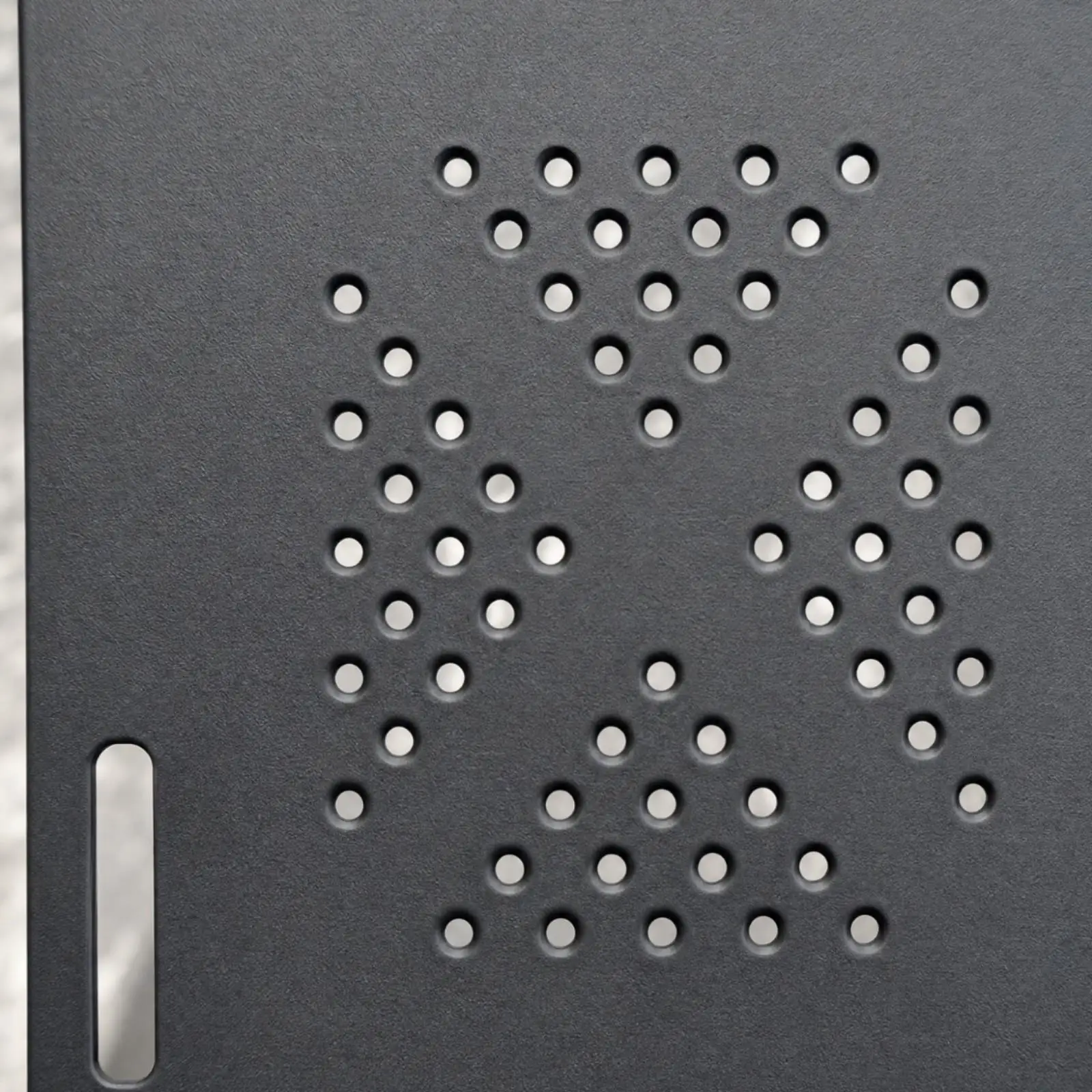 RV Bumper End Cap Cover for 4 Inch Square Trailer Hitch Tube with Perforated Vent Holes and Locking Buckle for Camping - view 3