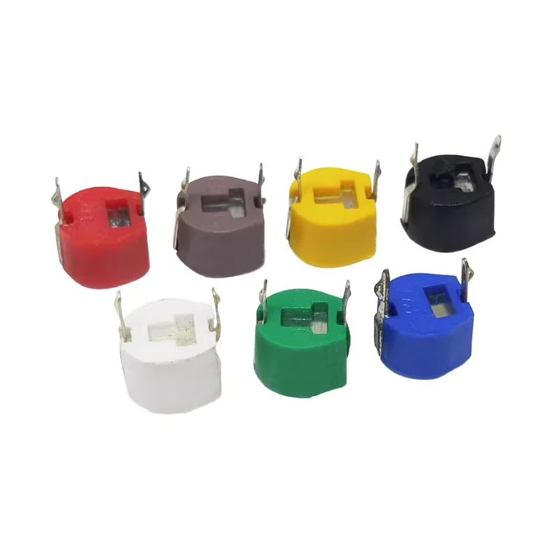 50PCS 6mm Trimmer Capacitor 3pF-120pF Adjustable Variable Capacitor Plastic Sealed PCB Component