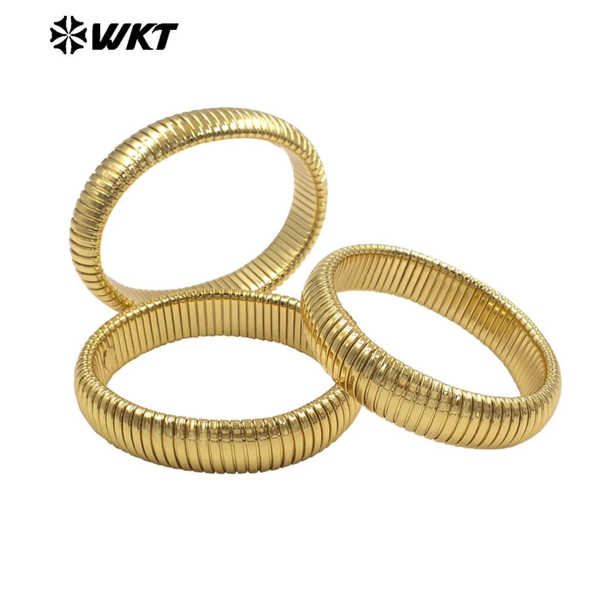 

WT-B702 Simple Versatile Can Be Adjustable Yellow Brass 65mm Bangle For Unisex Special Jewelry Daily Decoration