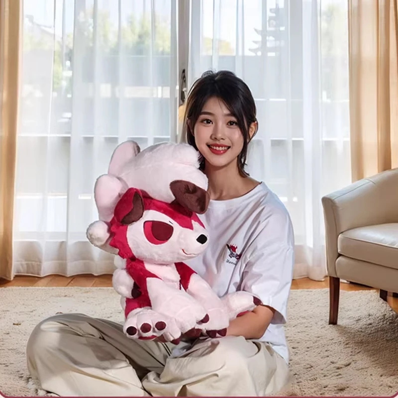 

45cm Pokemon Lycanroc Plush Toys Pokémon Cartoon Anime Plushie Dolls Kawaii Soft Pillow Stuffed Birthday Gift for Childrens Xmas