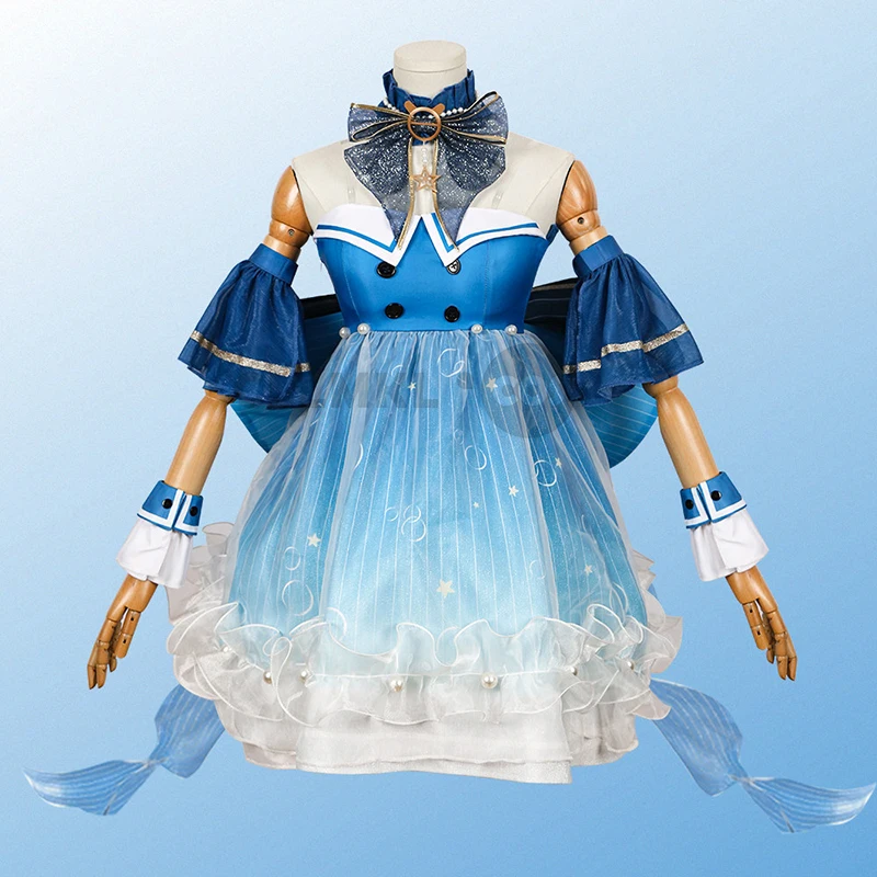 ニッキコスプレ衣装ゲームインフィニティニッキ女性ブルードレス - Anime Cosplay Plus Size のレビューと価格