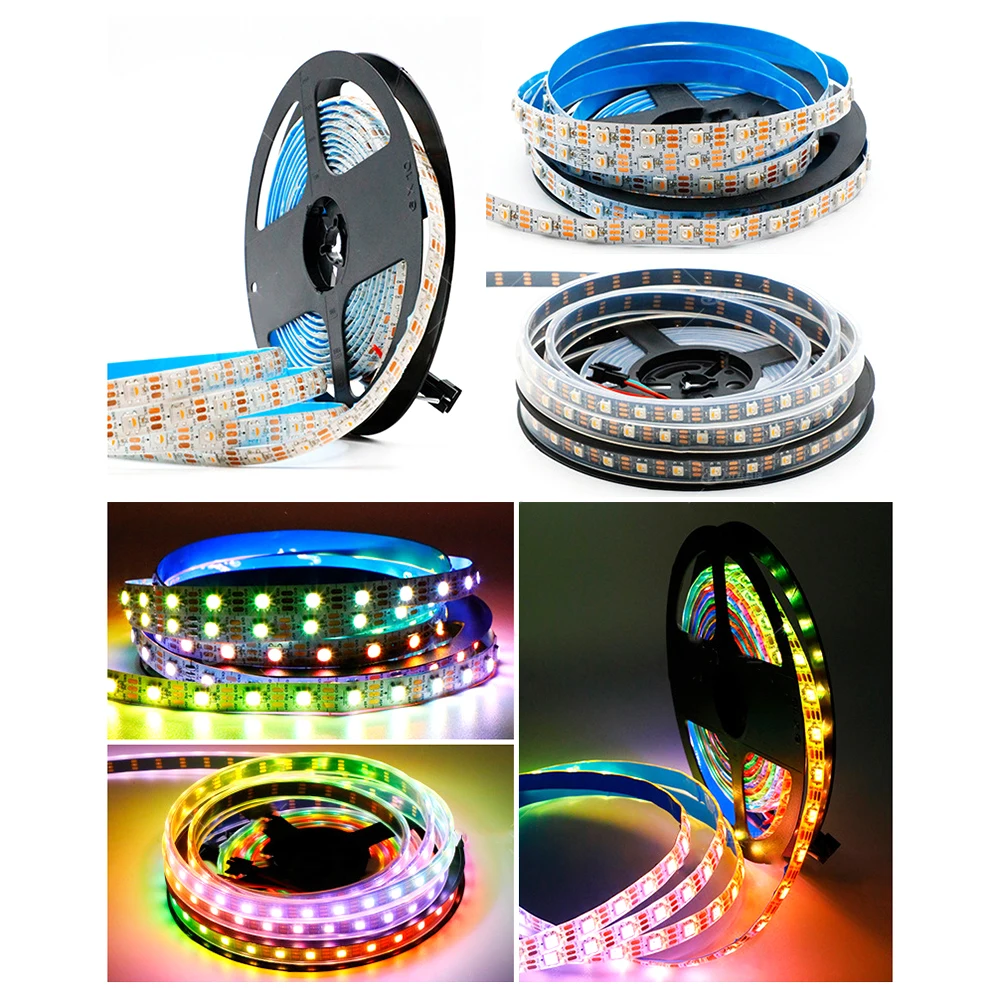 

SK6812 RGBW Led Strip Light 4 in 1 Similar WS2812B 1m 4m 5m 30 60 144 LEDs Individual Addressable RGBWW Led Lights IP30 65 67 5V