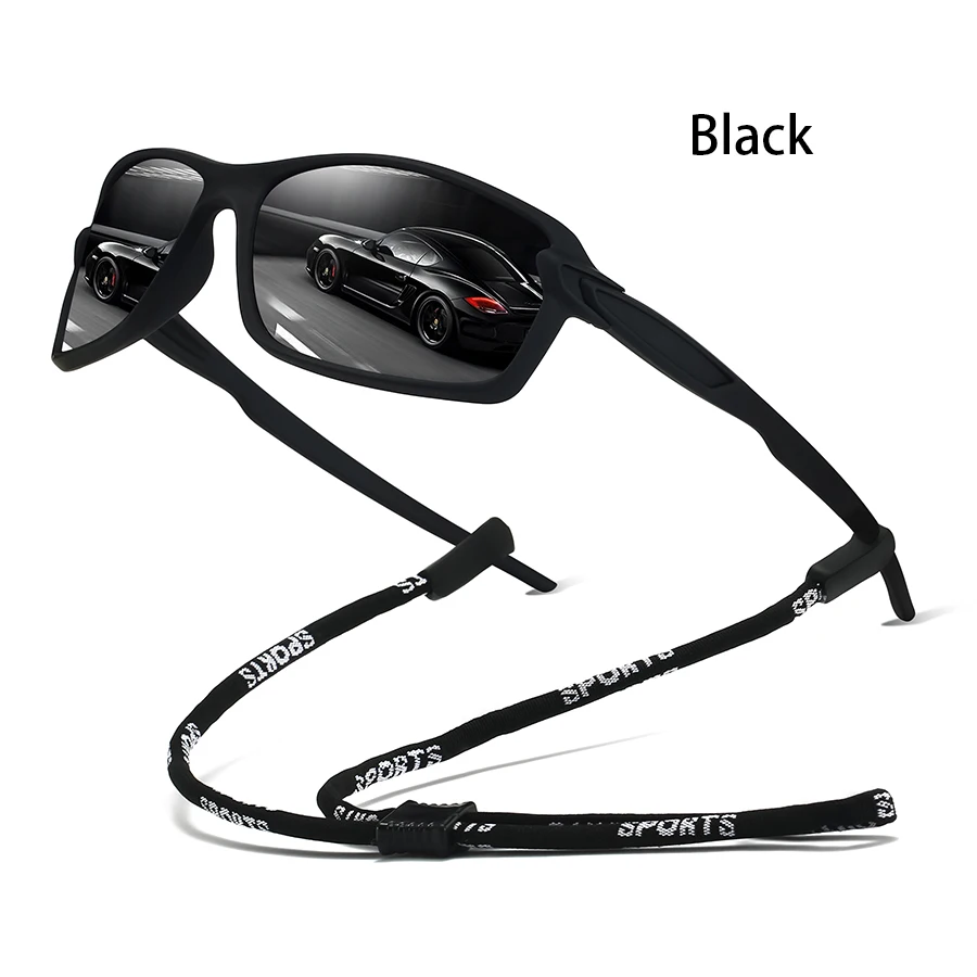 Modische Vintage-Sonnenbrille mit Kette für Autofahren, Angeln, Radfahren, Sport, Laufen, Bergsteigen für Männer und Frauen – Detail 1