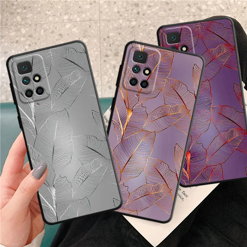 Luxury Marble Flower Phone Case for Redmi Note 11 Pro 9 8 7 10S 12S 9S 11S 10 Pro 12 9T 8T 10 13 TPU Soft Cover