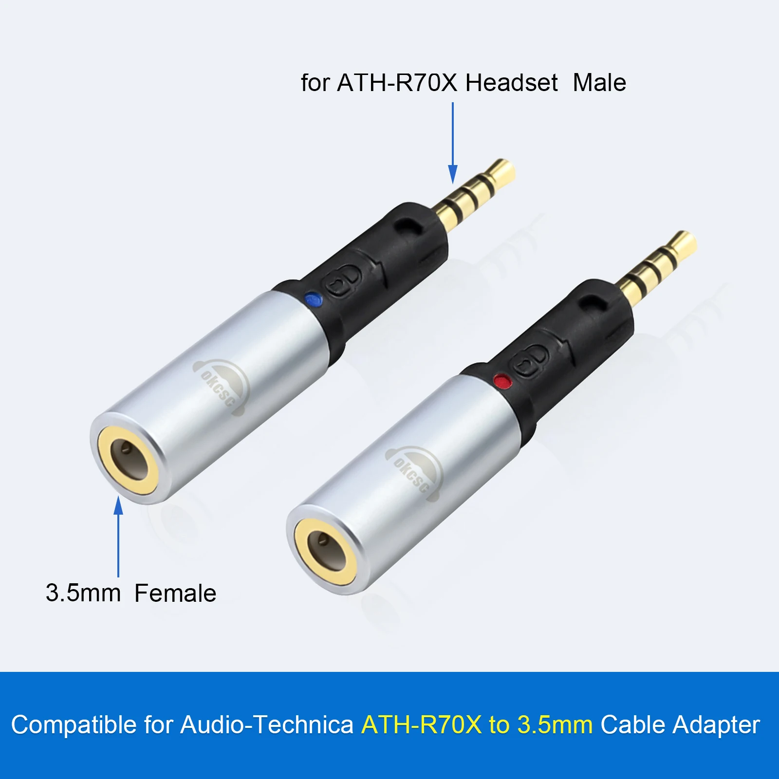Adattatore Audio Da 2,5 Mm Maschio A 3,5 Mm Femmina - Convertitore Per Cuffie Con Guscio In Metallo - 3