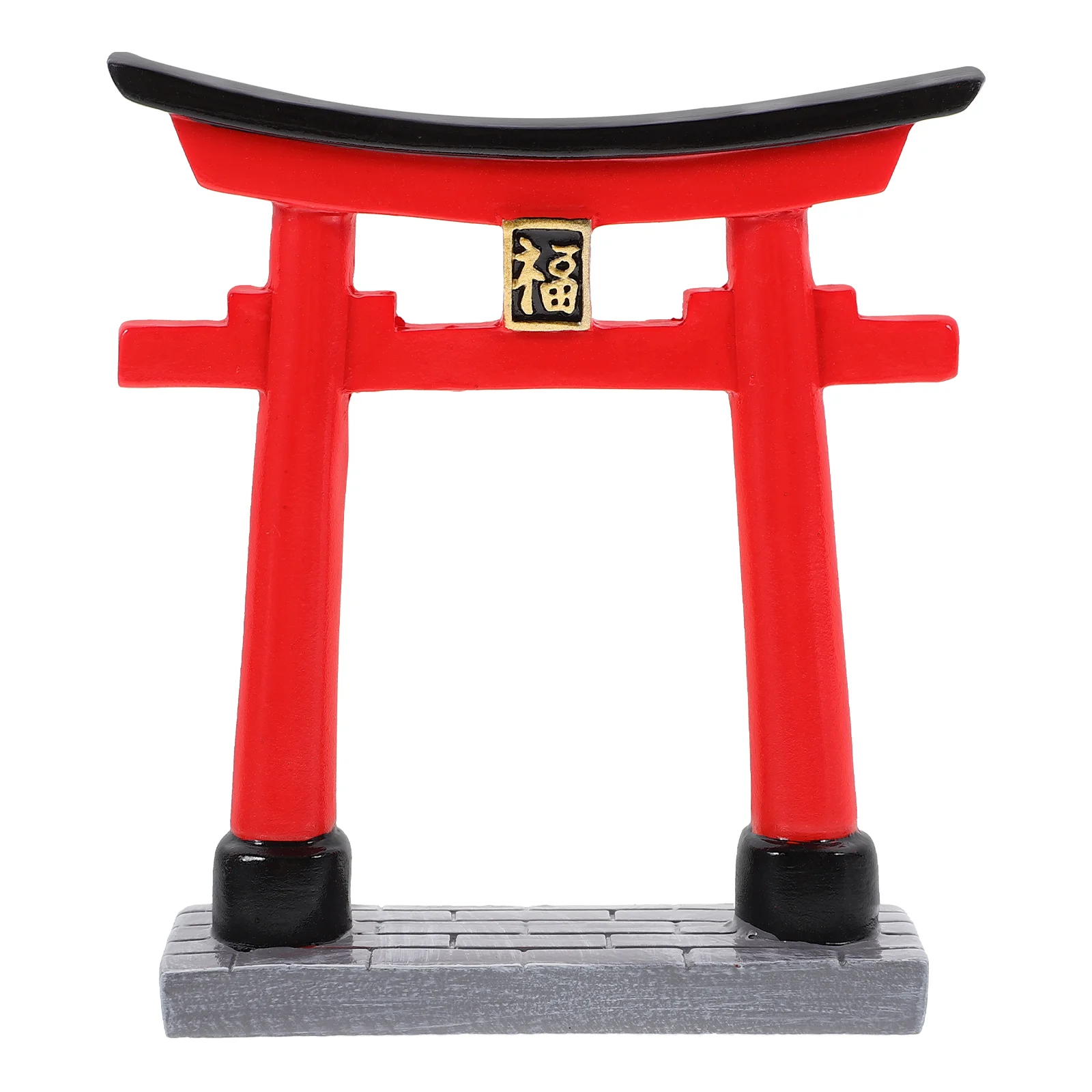 

Ornaments Shrine Torii Gate Fish Tank Accessories Terrarium Resin Zen Garden Style Craft