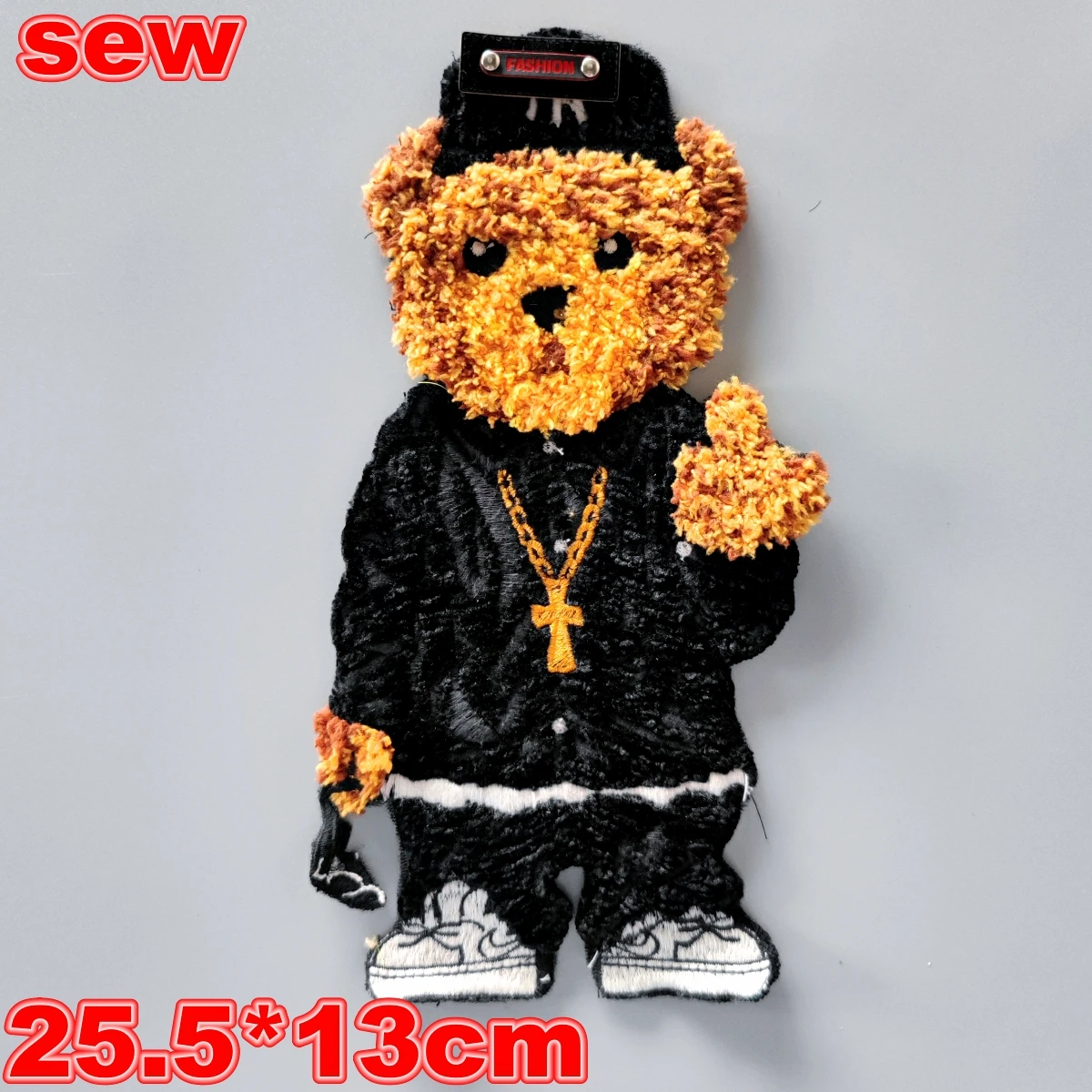 Embroidery Chenille Patch,Bear Animal Cartoon Number Badges,Bears Appliques Girls Skateboard Patches for Clothing WF235231