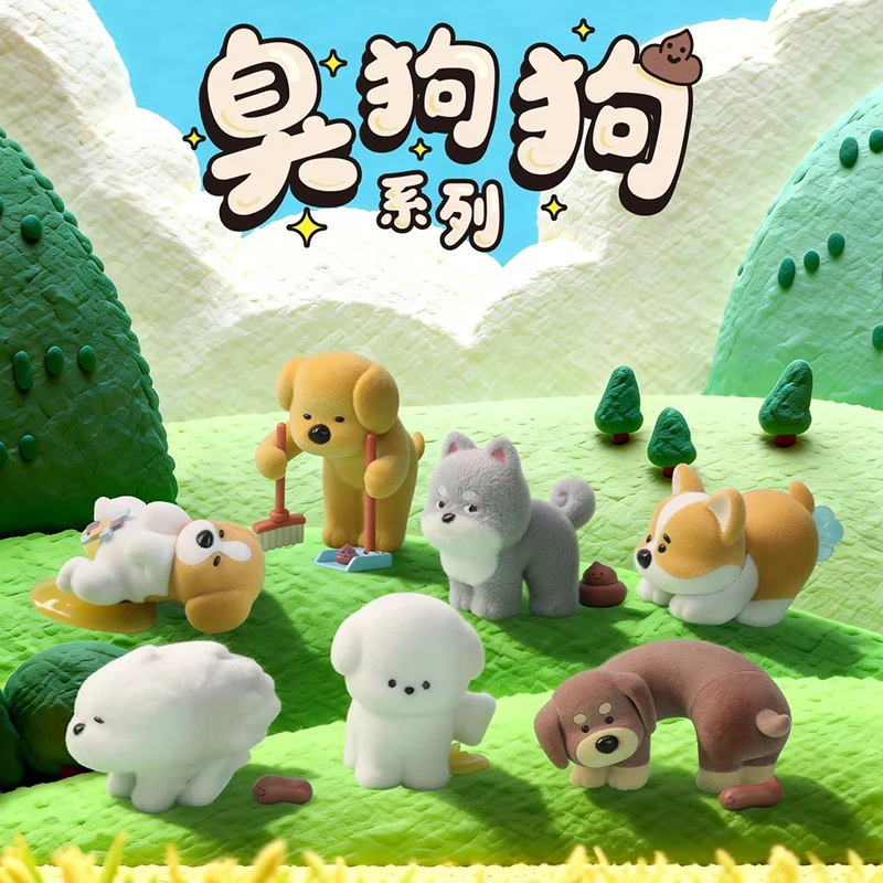 

Stinky Dog Series Blind Box Figure Collectible Mystery Box Cute Kawaii Toy Doll Model Anime Birthday Gift For Fans