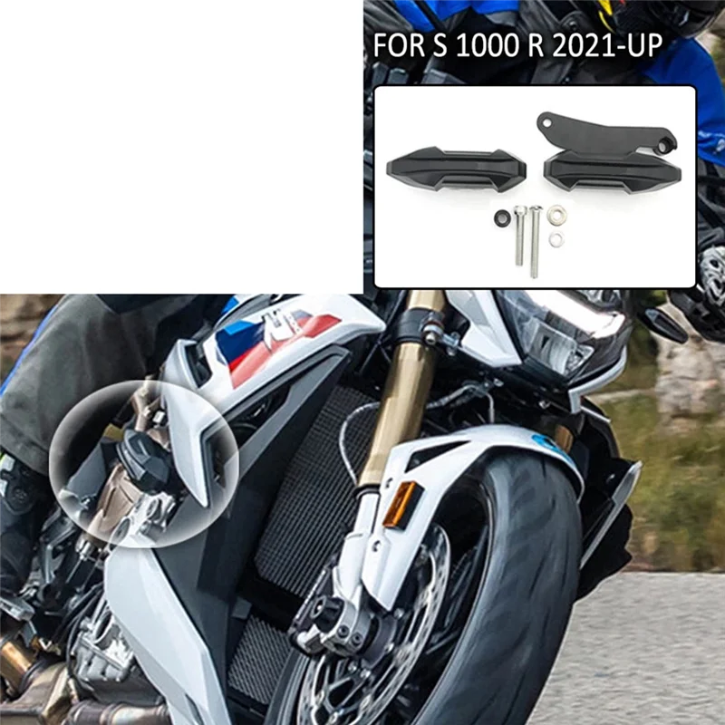 Motorcycle Frame Sliders Protector Guard Anti-Fall Glue Falling Protection Pads Set for BMW S1000R S 1000 R 2021