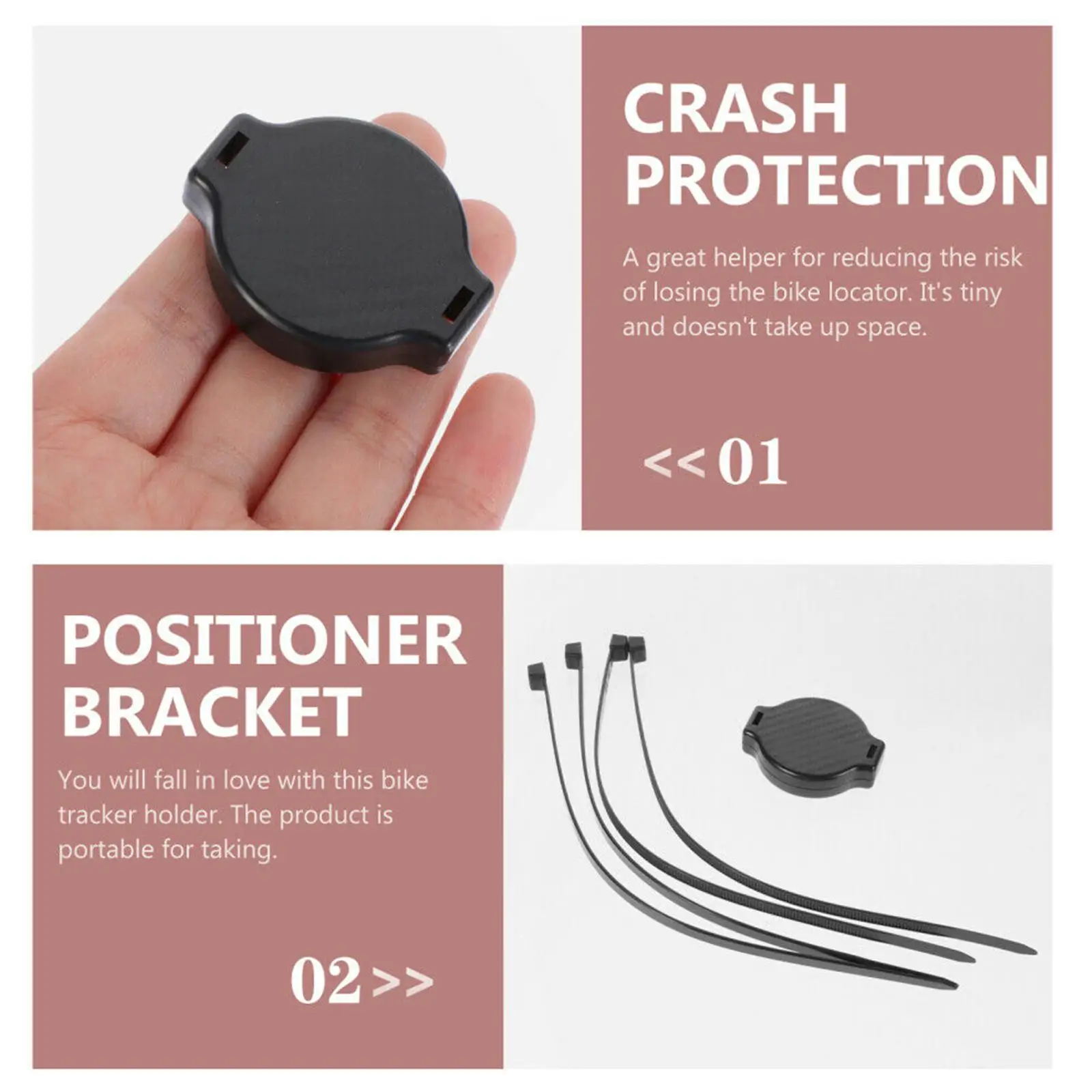 Für AirTag Bike Mount Versteckte Anti-Diebstahl Schützen Fahrrad Halterungen Für Air Tag Fall Wasserdichte Halterung Verwendet Auf Vorbau