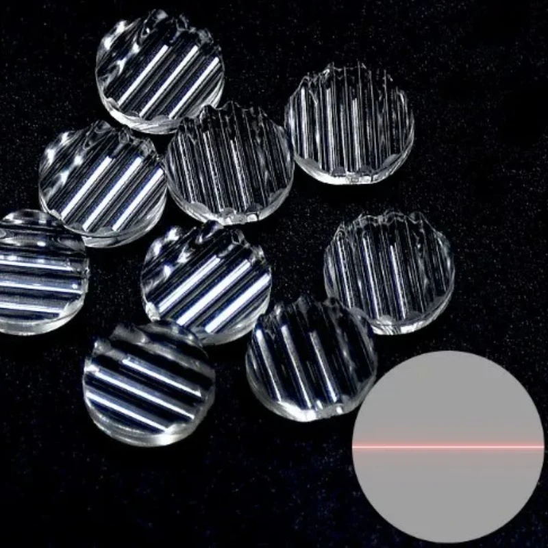 5Pcs 8mm Diameter Wave Line Lens One-Line Optical Lens 5° 15° 30° 45° 60° 110° 120° 130° 170° Laser Line Generating Lens