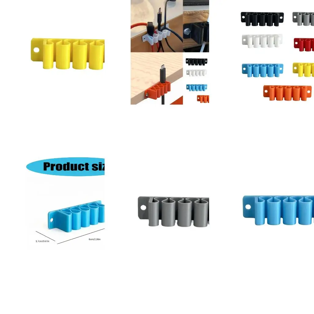  Multifunctional Desktop Cable Organizers ABS Cord Management System for Office Home Desk Accessories