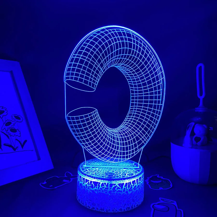 Lampes à lave néon LED 3D lettre C, cadeaux d'anniversaire colorés pour amis, enfant, enfant, chambre Kawai, décor de table, veilleuses