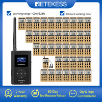 RETEKESS FT11 FM Transmitter V112 FM Radio Receiver Wireless Tour Guide System For Church Conference Meeting Interpretation