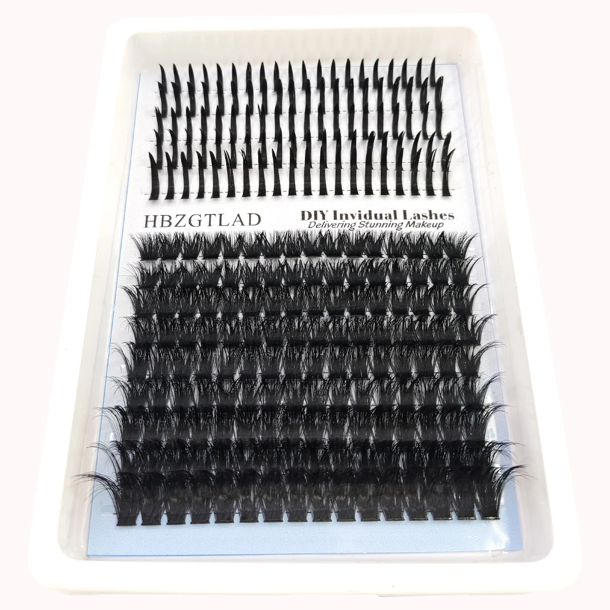 HBZGTLAD Wimpern 80D/100D Wimperncluster mit unten und stacheligem Volumen DIY Anime Wimperncluster verlängert Wimpern – Detail 10