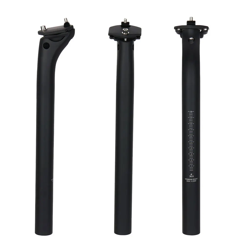 ELITAONE MTB Carbon Seat Post Road Bike Seatpost 31.6/30.9/27.2 Sizes with 20mm Offset Carbon Fiber Base Cover