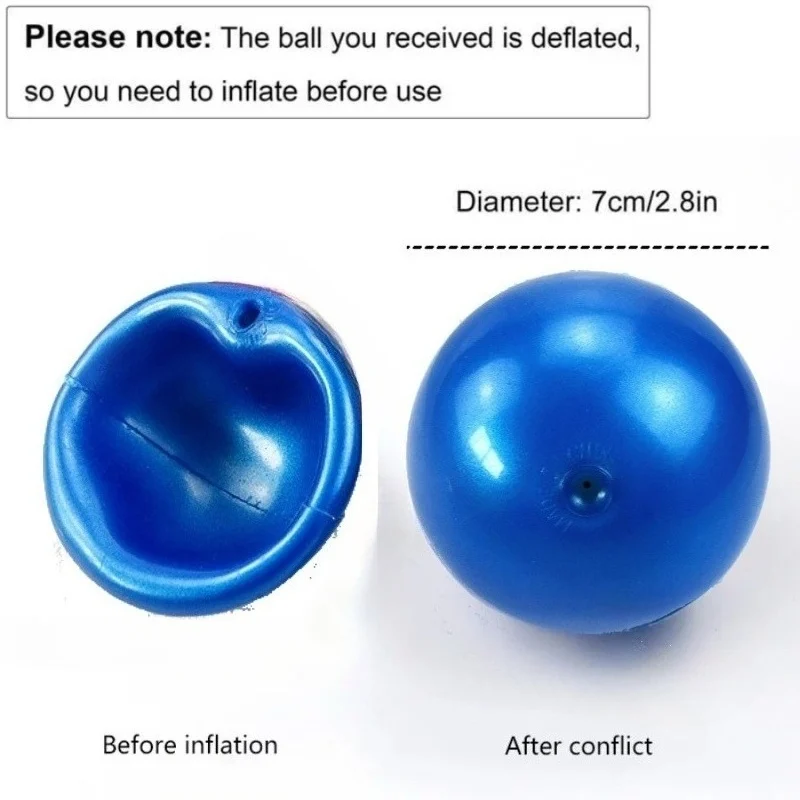 حافظة ساعة زرقاء كرة مفتوحة بقطر 7 سم، مطاط متين وآمن وموثوق، كرة احتكاك محمولة لأداة إصلاح احترافية