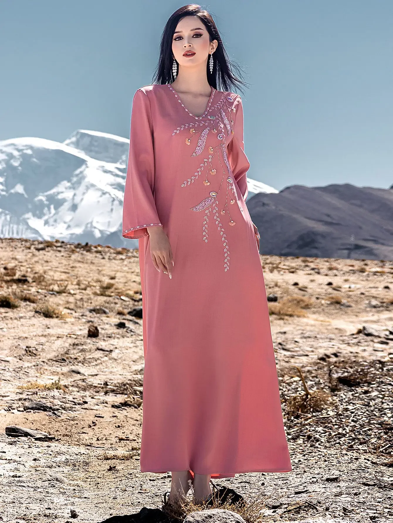 

Luxury Dubai Diamonds Abaya 2025 Fashion Women Muslim Maxi Dress Ramadan Islam Jalabiya Morocco Caftan Femme Robe Turkey Kaftan