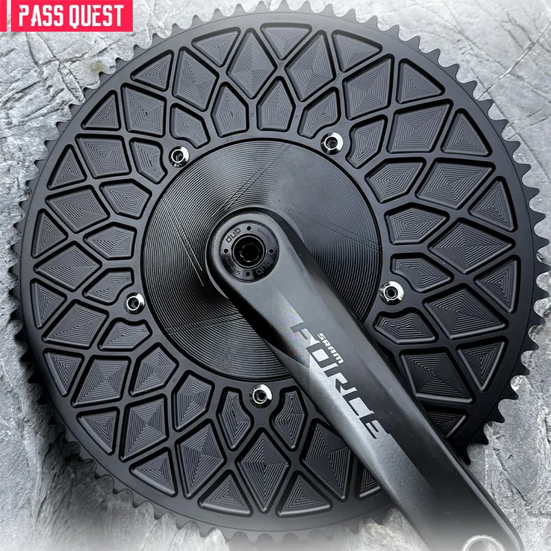 

PASS QUEST 144 BCD 1/8" Fixie Single Speed BMX Track Chainring 42-65T Bicycle Accessories